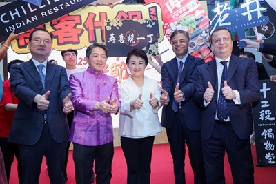 台中鍋烤節國際升級-盧市長攜手四國駐台代表共推美食外交-估帶動逾200億商機