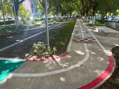 主照-穿梭在梅川綠園道綠蔭長廊的動線設計-提供舒適又友善的親子活動環境