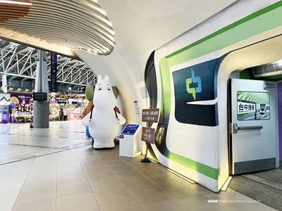 姆明-moomin-在捷運高鐵台中站迎賓