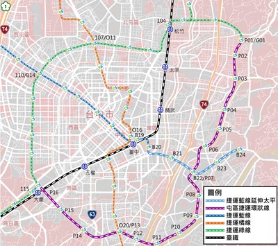 捷運藍線延伸太平-示意圖-1