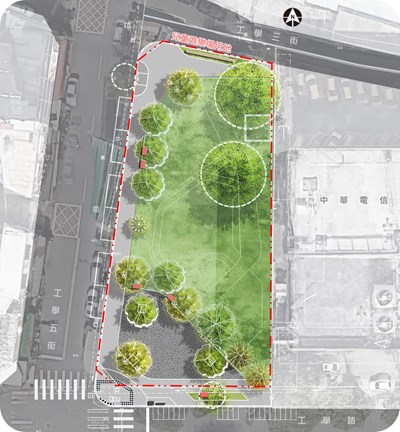 01-翻轉台中高工旁街角空間-中市建設局啟動公園綠美化工程-提升休憩與人本環境