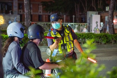 中市警執行高強度路檢勤務